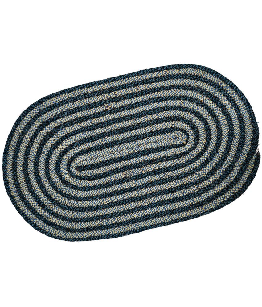     			ADIRNY - Regular Cotton Door Mat ( 59 X 39 cm ) Single - Blue