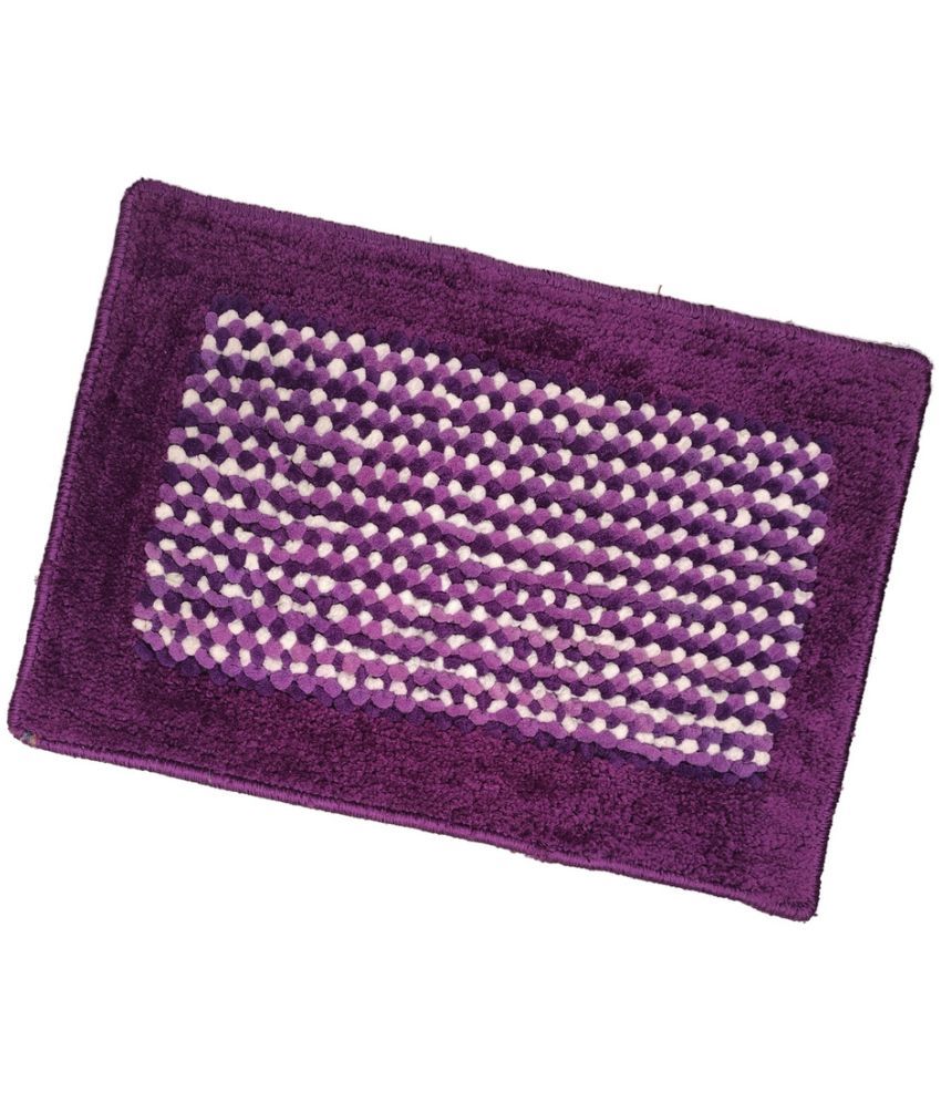     			ADIRNY - Regular Polycotton Door Mat ( 59 X 39 cm ) Single - Purple