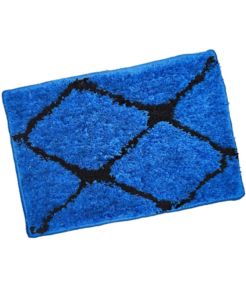     			ADIRNY - Regular Polycotton Door Mat ( 59 X 39 cm ) Single - Blue