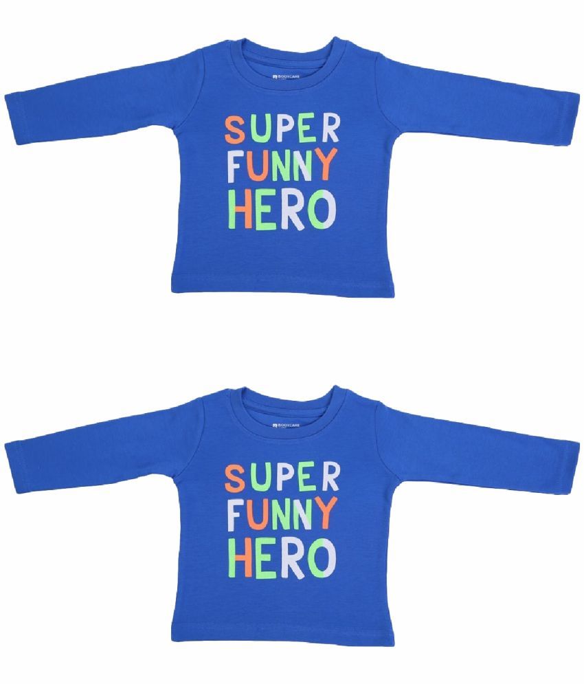     			Bodycare Pack of 2 Baby Boys Cotton Blend T-Shirt ( Blue )