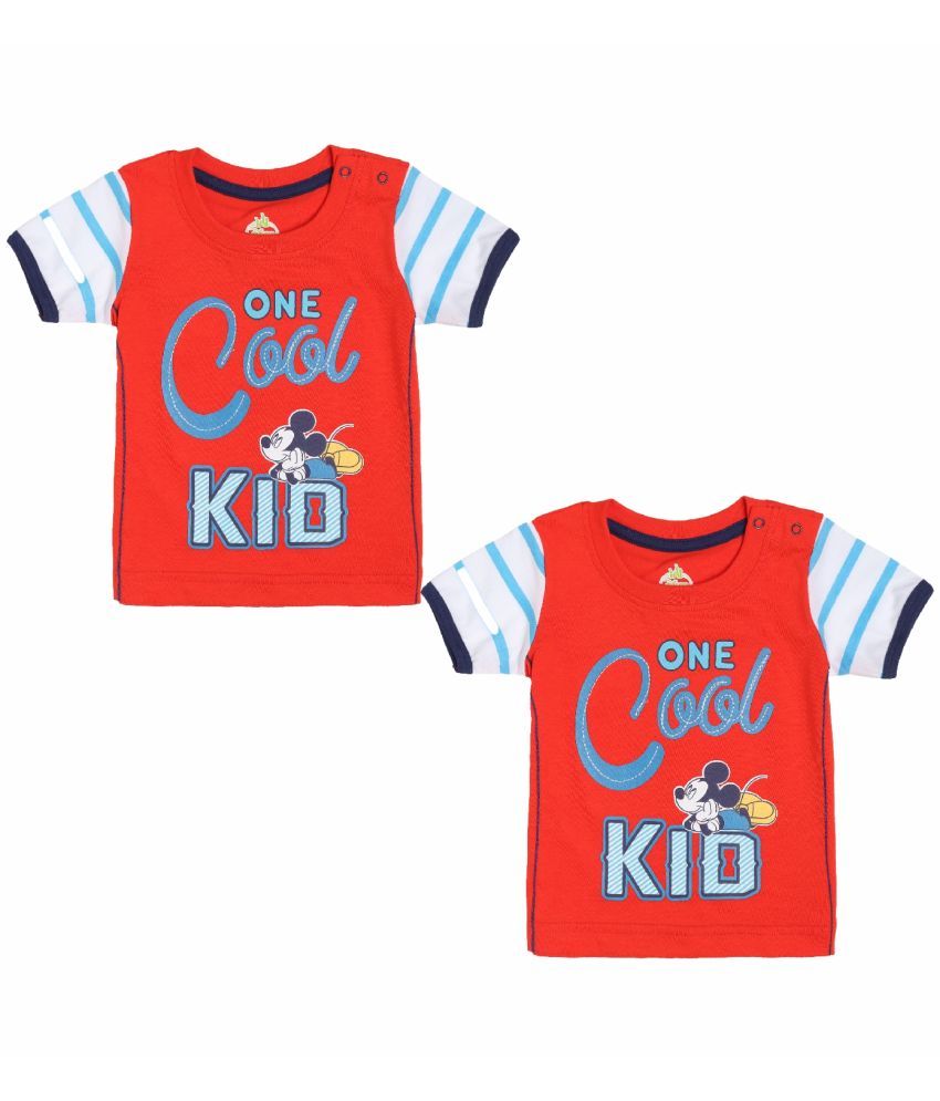     			Bodycare Red Baby Boy T-Shirt ( Pack of 2 )