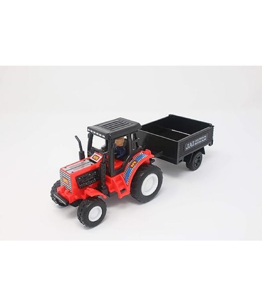     			Farmer Tractor Toy with Trolley Toy | Pull Back Vehicles | Trucks for 3+ Years Old Kids | Boys | Girls | Multicolor