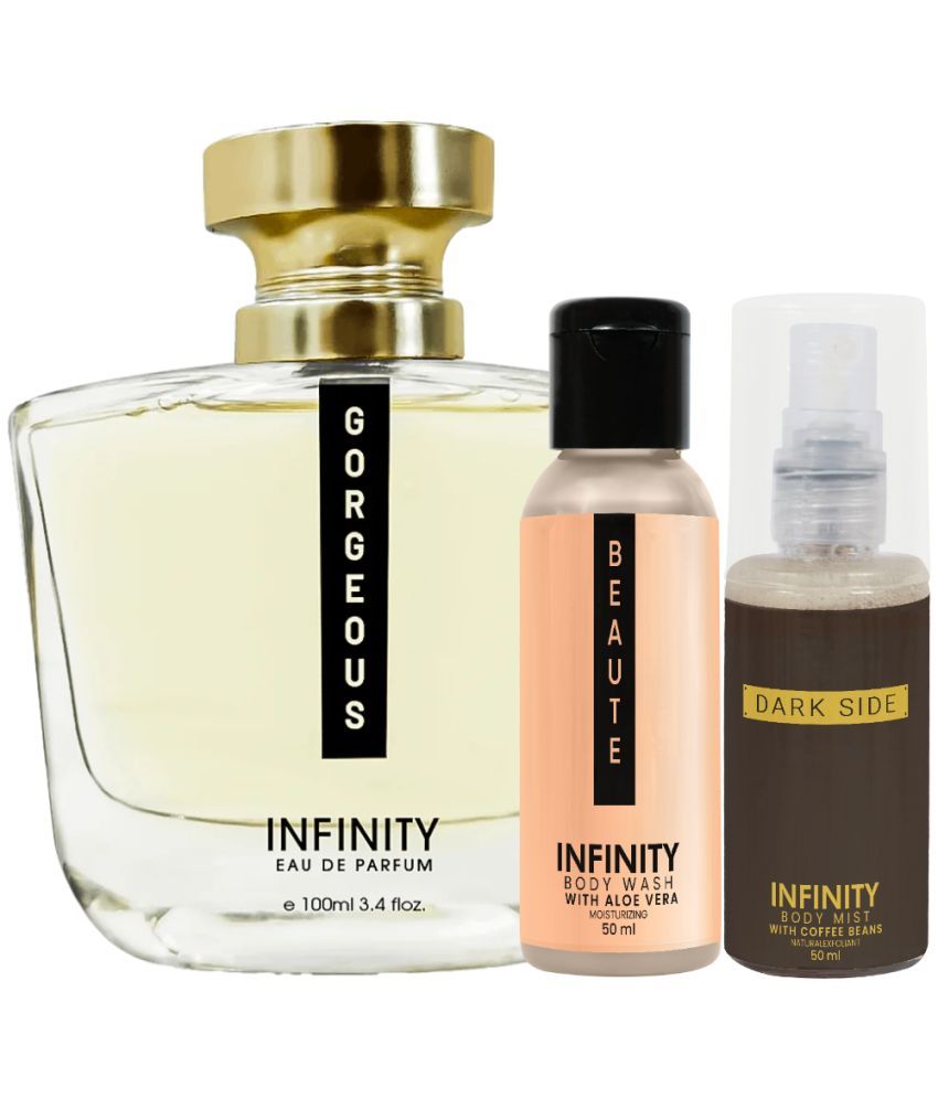     			Infinity Bare EDP Perfume 100ml, Beaute Body Wash 50ml, Beaute Body Mist 35ml Pack of 3