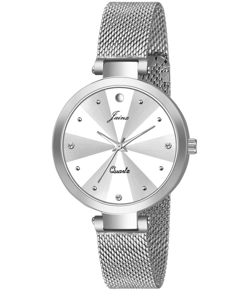     			Jainx Silver Stainless Steel Analog Womens Watch