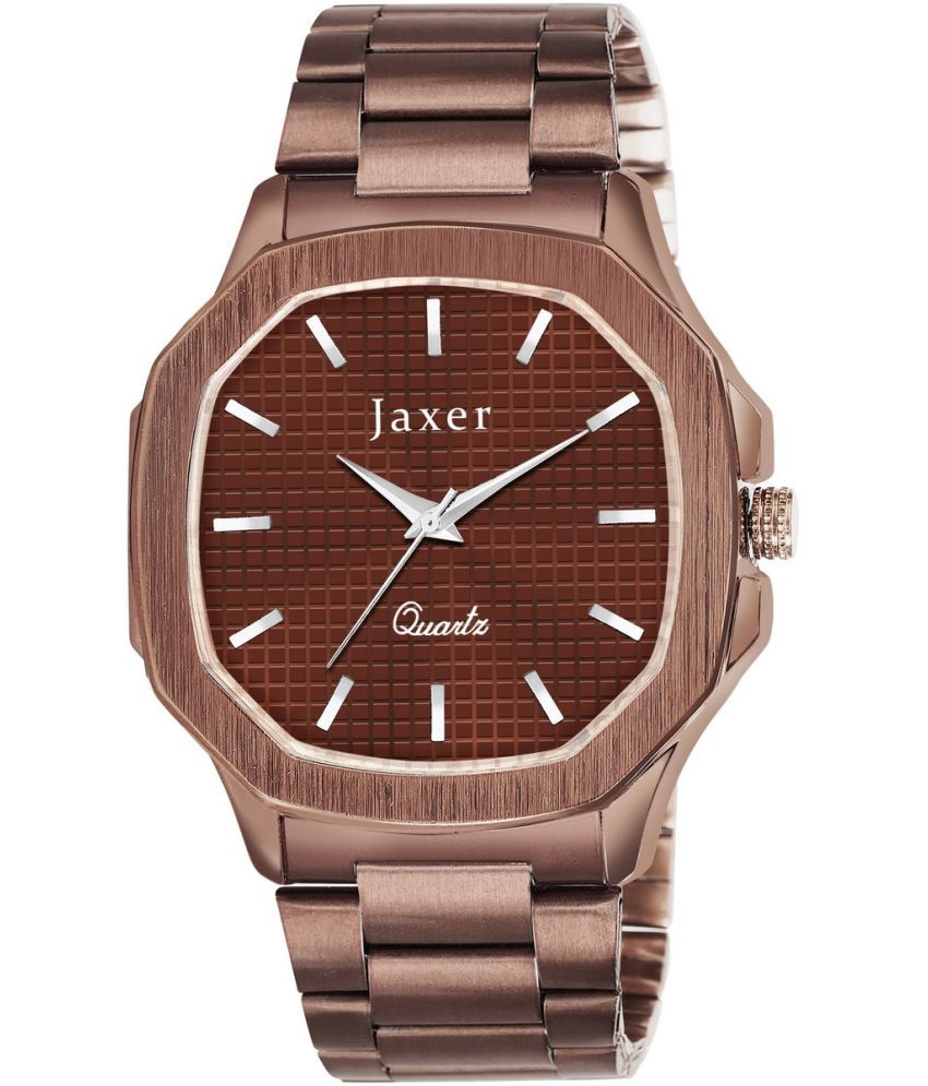     			Jaxer Brown Stainless Steel Analog Men's Watch