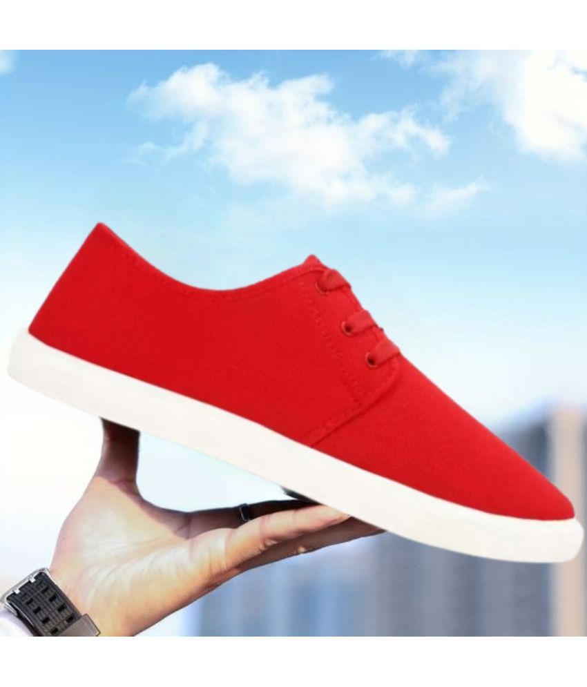     			Jootiyapa CANVAS Red Men's Lifestyle Shoes