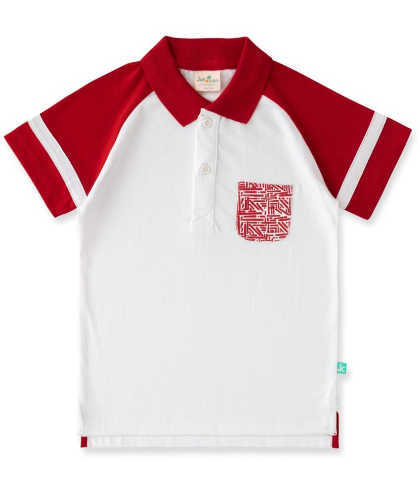     			Juscubs White Cotton Boy's Polo T-Shirt ( Pack of 1 )