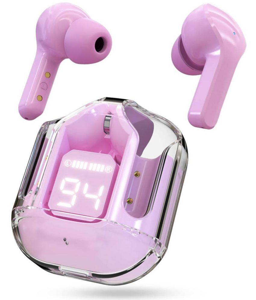     			Neo N888 EARBUDS Bluetooth True Wireless (TWS) On Ear 4 Hours Playback Active Noise cancellation IPX4(Splash & Sweat Proof) Pink