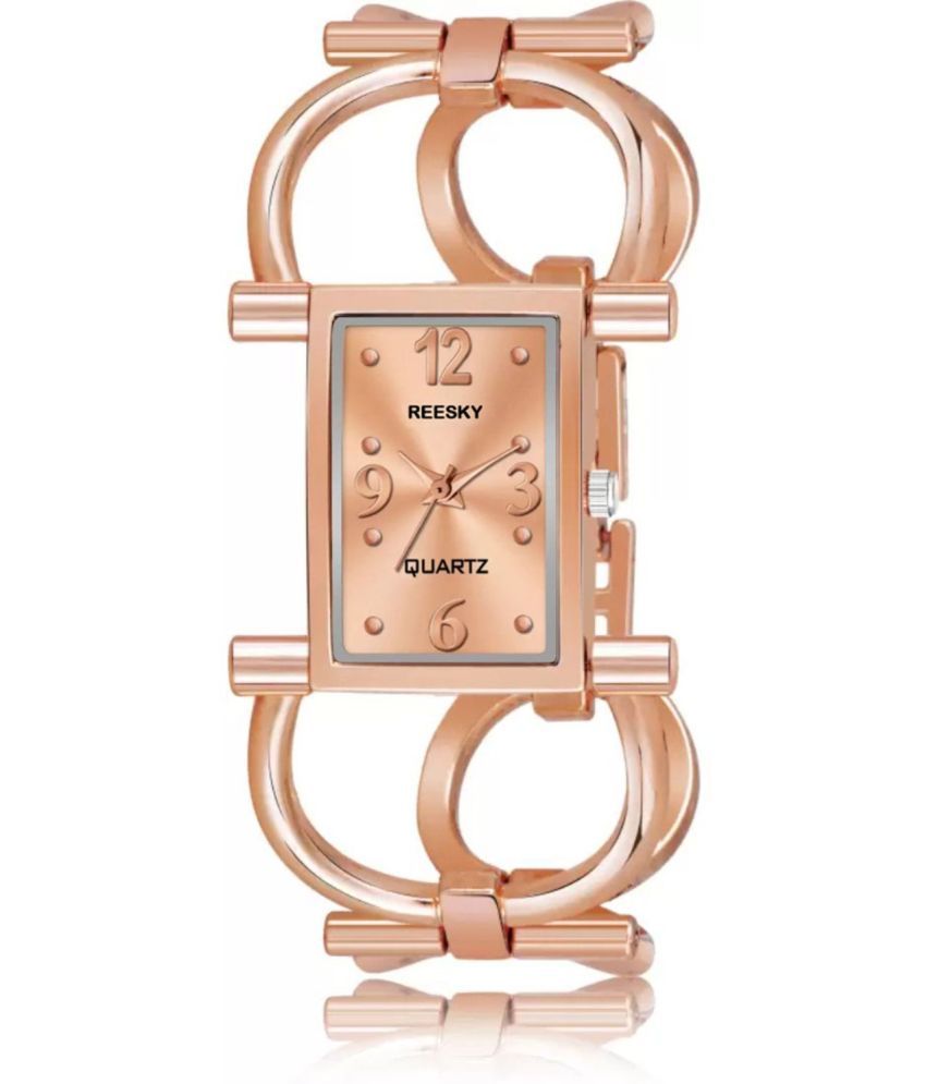     			REESKY Rose Gold Metal Analog Womens Watch