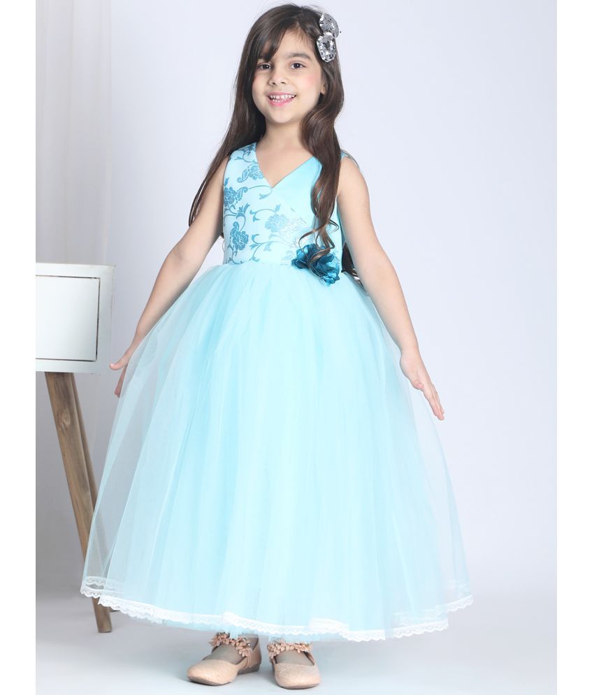     			Toy Balloon Kids Sky Blue Net Girls Gown ( Pack of 1 )