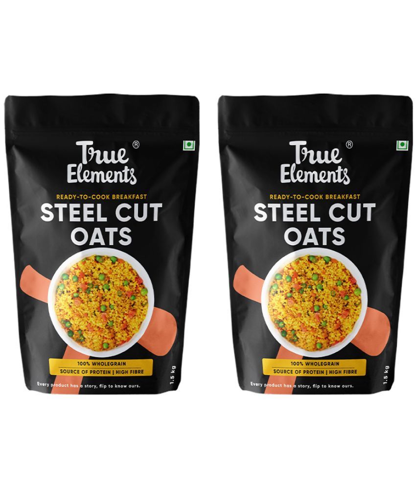     			True Elements Oats 1500 gm Pack of 2