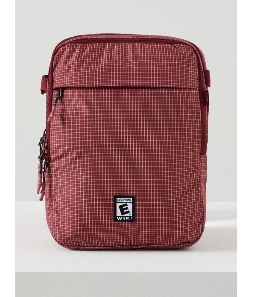     			Wildcraft Red Checked Messenger Bag