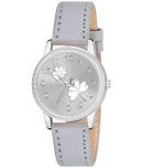 KIARVI GALLERY Dark Grey Leather Analog Womens Watch