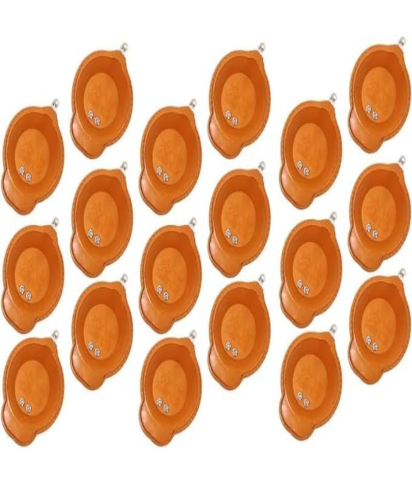     			Brite Brown Others Electric Diya ( Pack of 18 )