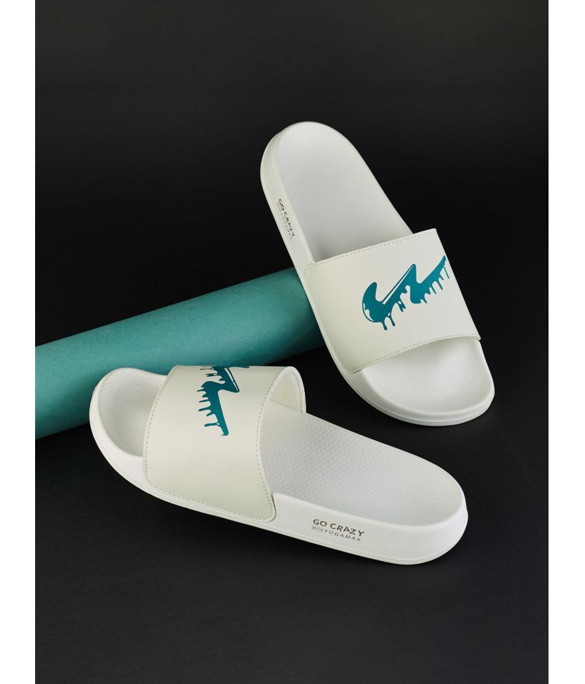     			Campus Off White Men's Slide Flip Flop