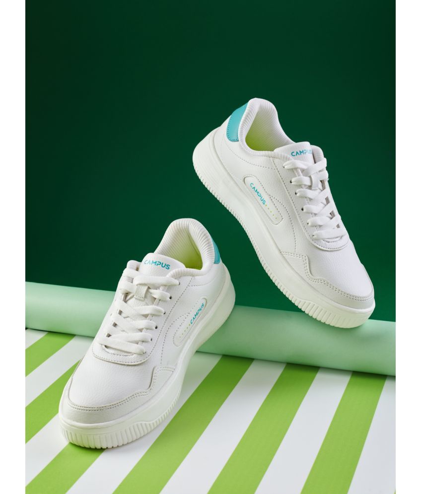     			Campus White Women's Sneakers