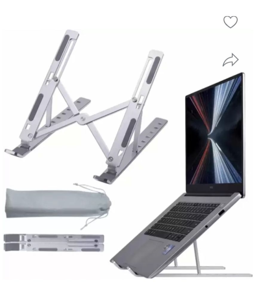     			Fitgo Laptop Table For Upto 38.1 cm (15) Silver Lightweight: Easy to move or carry.