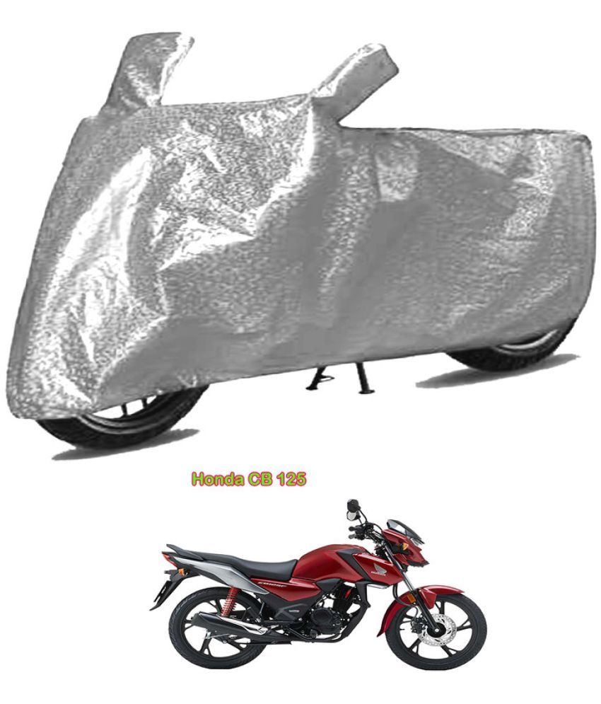     			GOLDKARTZ Bike Body Cover for Honda CB 125 ( Pack of 1 ) , Silver