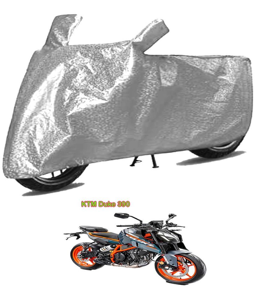     			GOLDKARTZ Bike Body Cover for KTM Duke 390 ( Pack of 1 ) , Silver