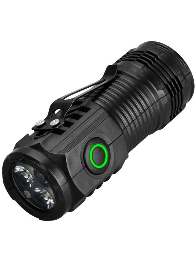     			Glowish - 1W Rechargeable Flashlight Torch ( Pack of 1 )