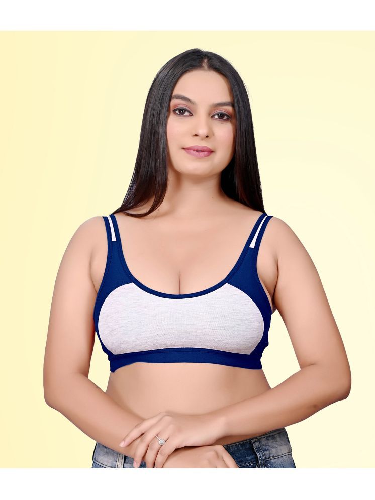     			HAYA Cotton Non Padded Women's Everyday Bra ( Blue ) J-SPORTS D706