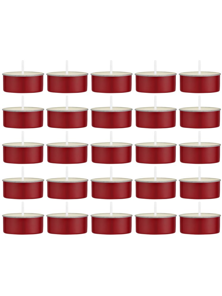     			Parkash Candles Off-White Mystic Wax Tea Light Candle 5 cm ( Pack of 25 )