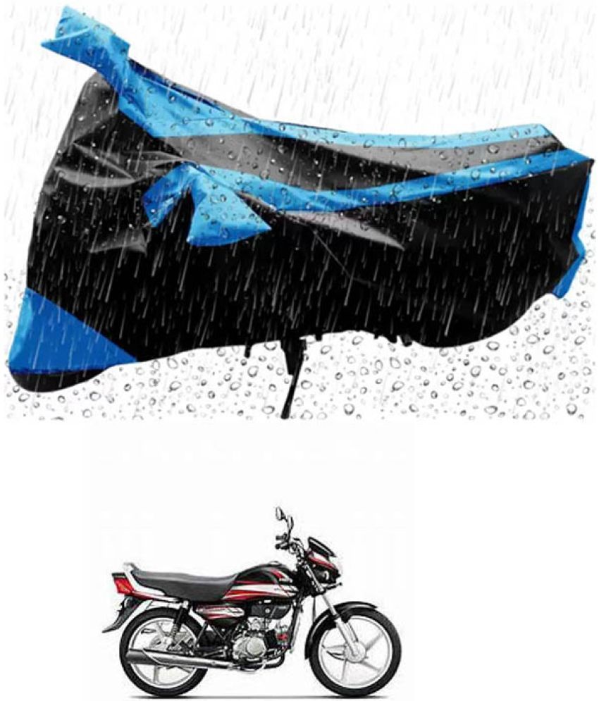     			RONISH Bike Body Cover for Hero HF Deluxe ( Pack of 1 ) , Blue