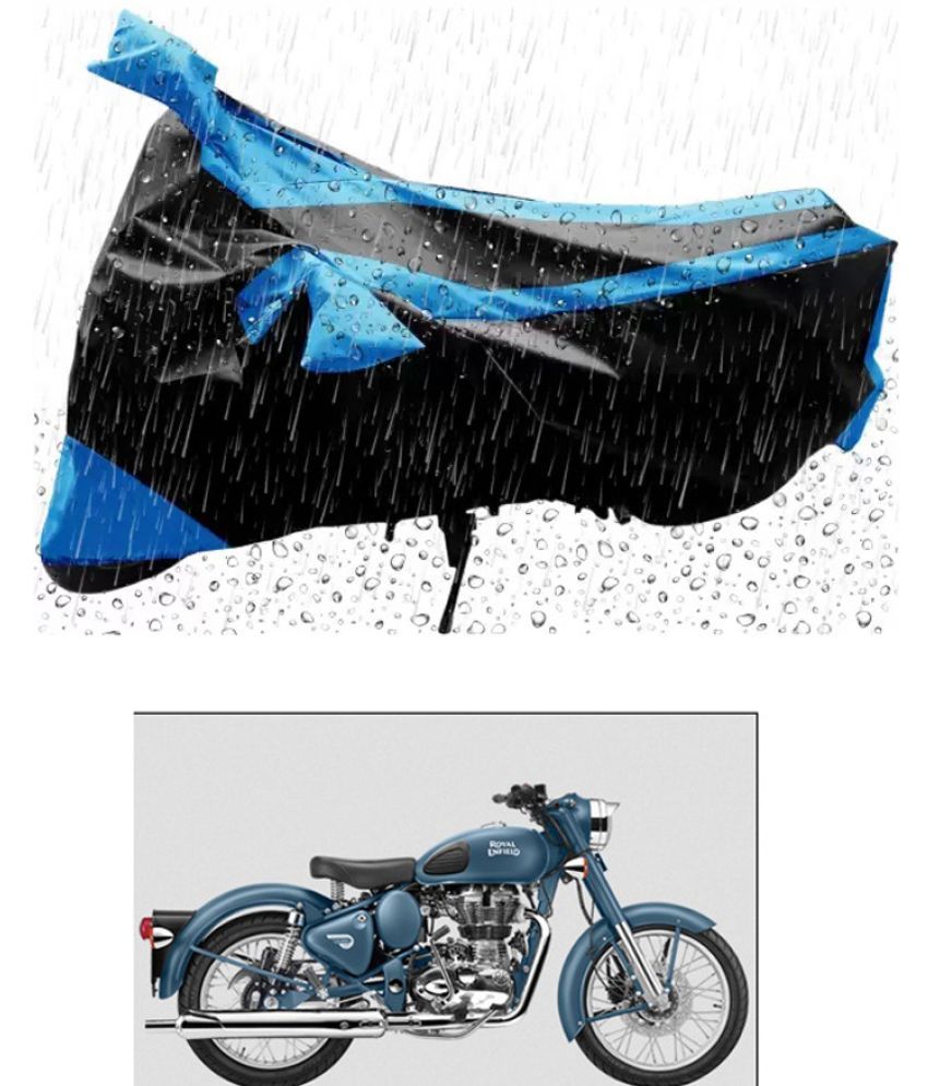     			RONISH Bike Body Cover for Royal Enfield Select ( Pack of 1 ) , Blue