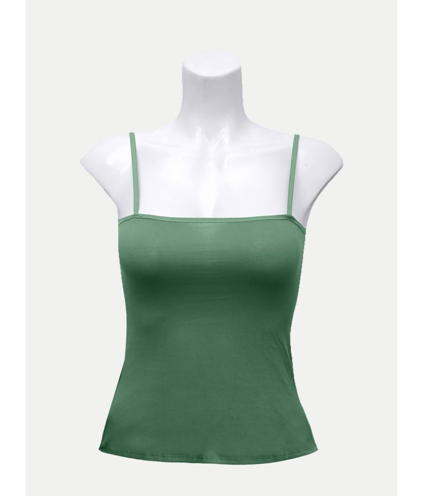     			Radprix Cotton Camisoles - Green Single