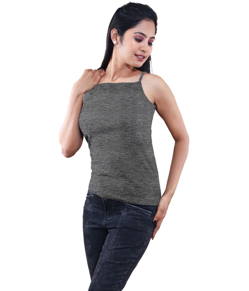     			Radprix Cotton Camisoles - Grey Single