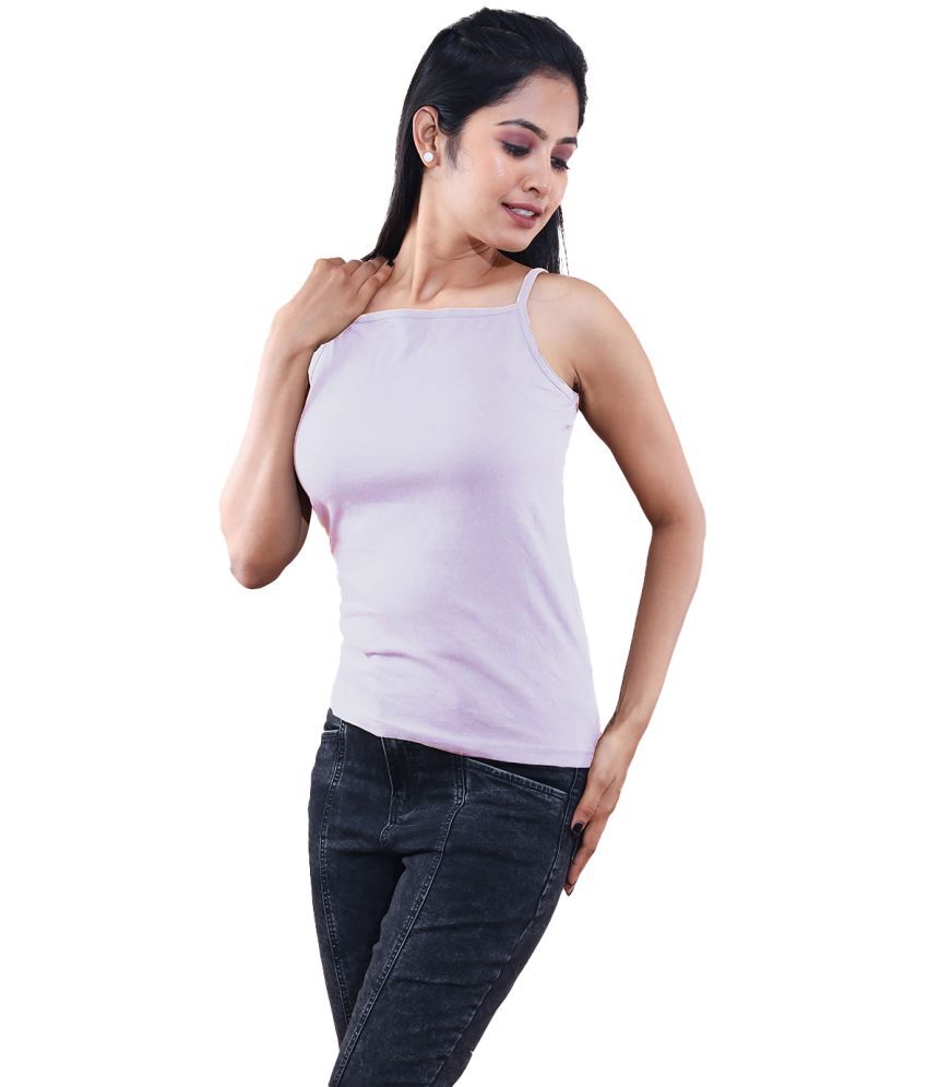     			Radprix Cotton Camisoles - Purple Single