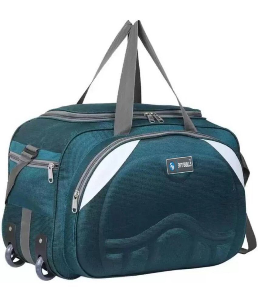     			Sky Bulls 40 Ltrs Green Fabric Duffle Trolley