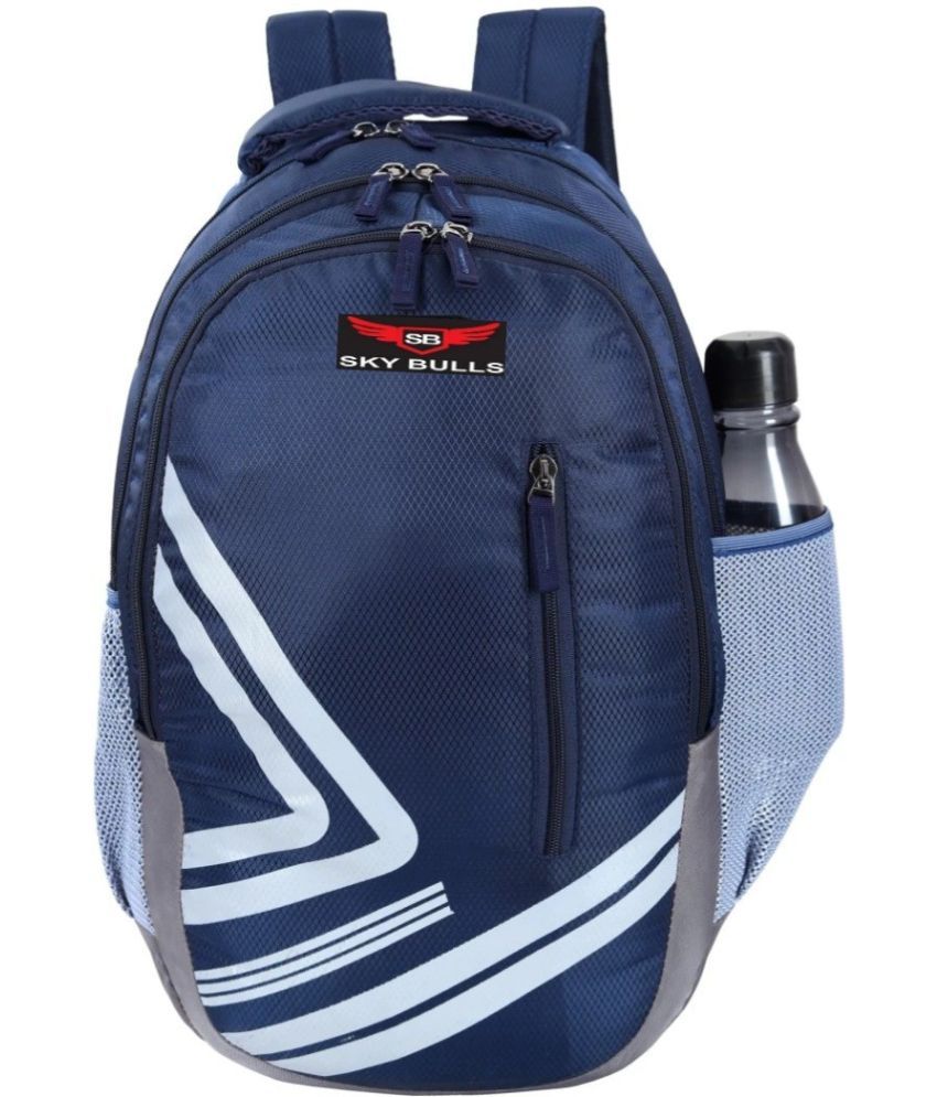     			Sky Bulls Blue Polyester Backpack ( 35 Ltrs )