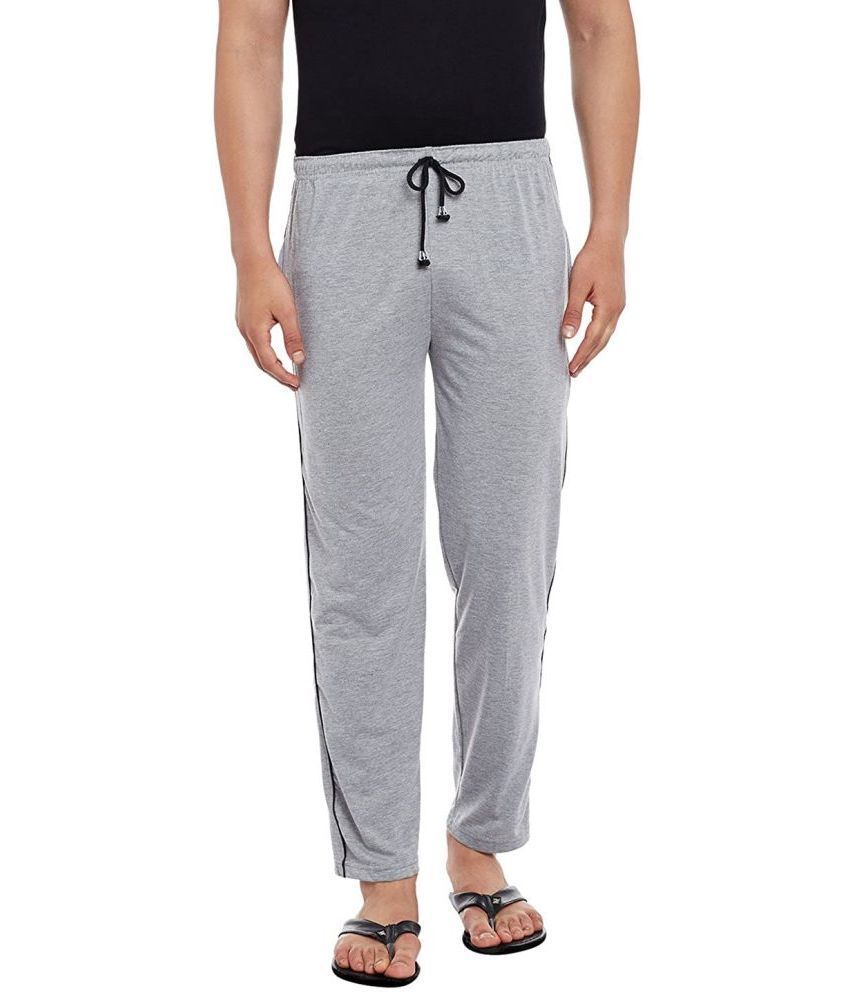     			Stylcozy Light Grey Cotton Blend Men's Trackpants ( Pack of 1 )