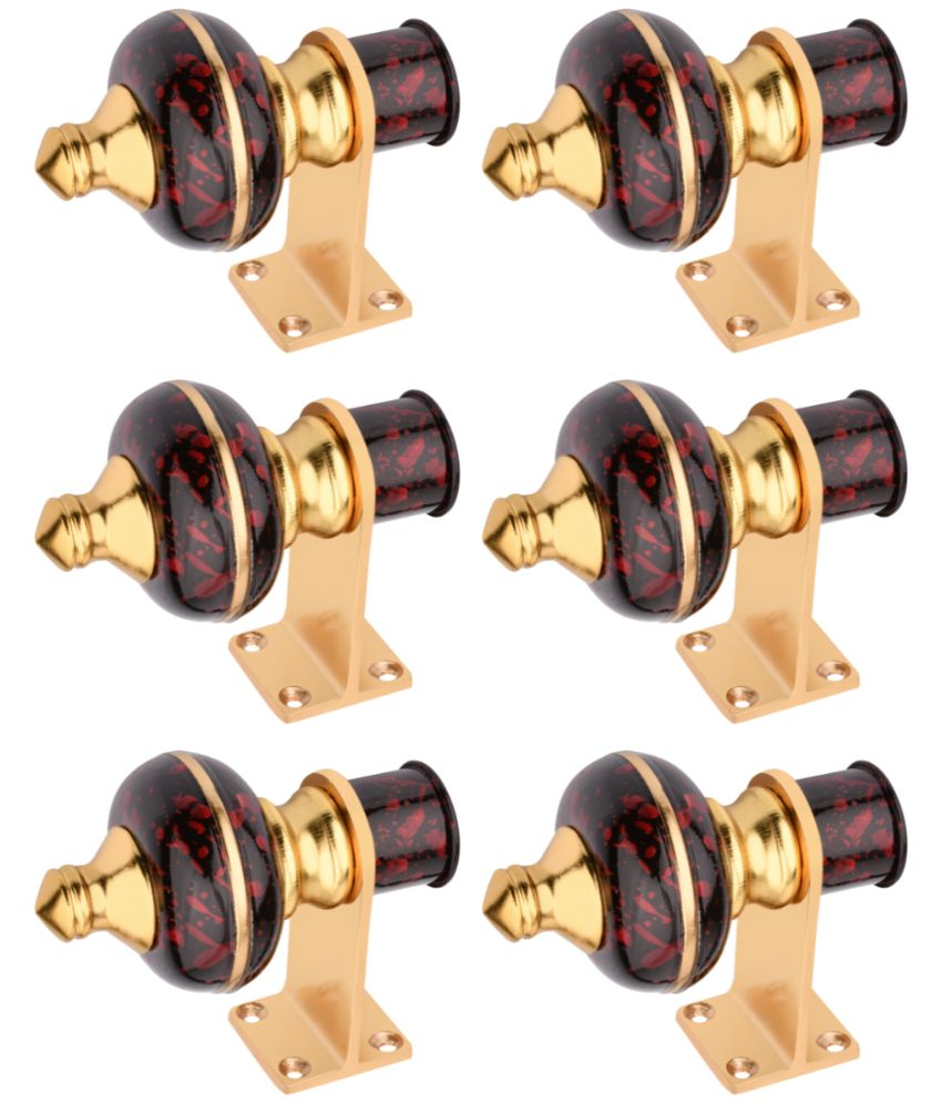     			Sun Shield Multi Color Wrought Iron Single Rod Bracket ( Pack of 6 )