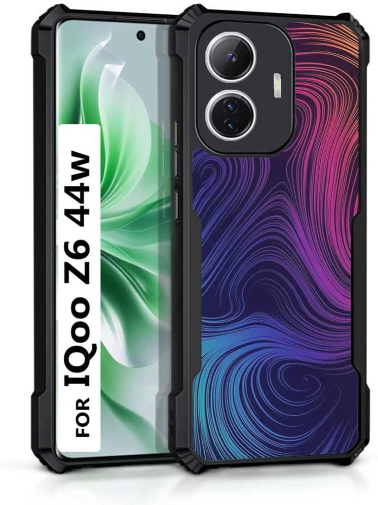     			COBERTA Multicolor Printed Back Cover Polycarbonate Compatible For iQoo Z6 44W ( Pack of 1 )