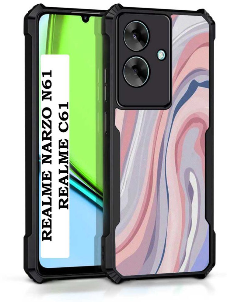     			COBERTA Multicolor Printed Back Cover Polycarbonate Compatible For Realme Narzo N61 ( Pack of 1 )