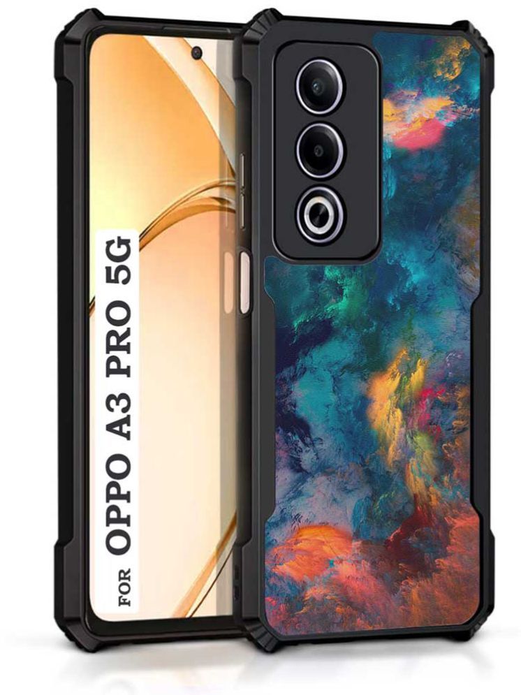     			COBERTA Multicolor Printed Back Cover Polycarbonate Compatible For OPPO A3 Pro 5G ( Pack of 1 )