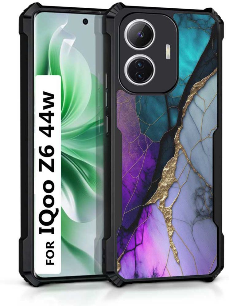     			COBERTA Multicolor Printed Back Cover Polycarbonate Compatible For iQoo Z6 44W ( Pack of 1 )