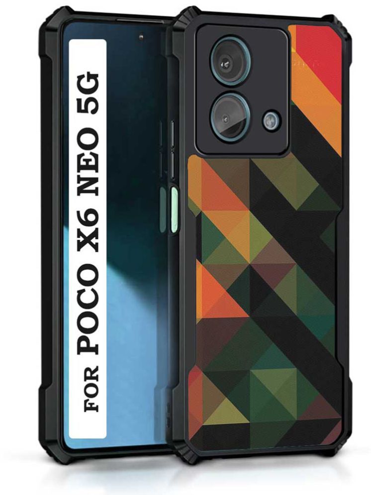     			COBERTA Multicolor Printed Back Cover Polycarbonate Compatible For Poco X6 Neo 5G ( Pack of 1 )