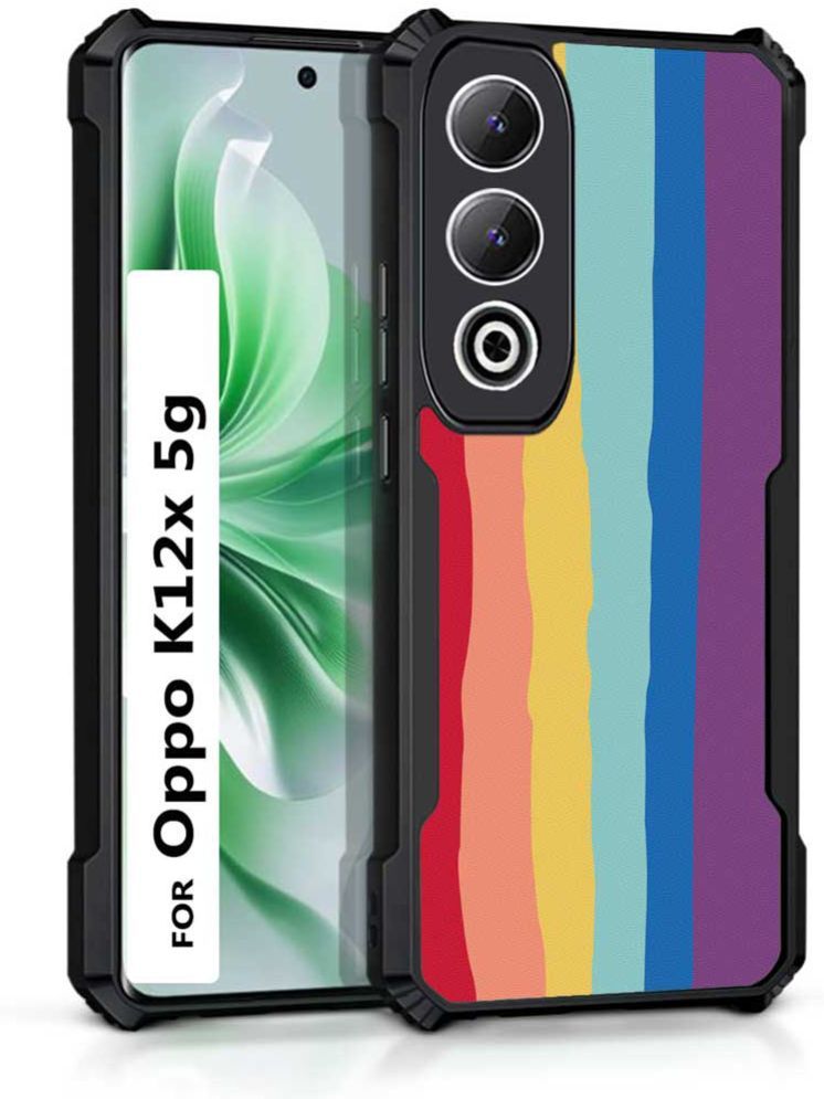     			COBERTA Multicolor Printed Back Cover Polycarbonate Compatible For Oppo K12X 5G ( Pack of 1 )