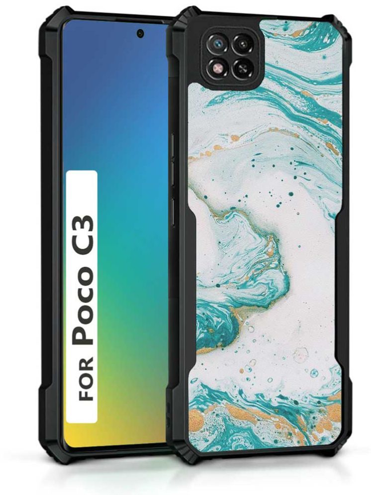     			COBERTA Multicolor Printed Back Cover Polycarbonate Compatible For POCO C3 ( Pack of 1 )