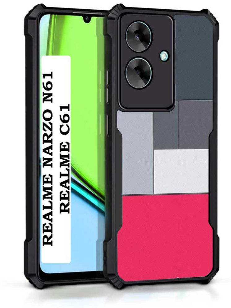     			COBERTA Multicolor Printed Back Cover Polycarbonate Compatible For Realme Narzo N61 ( Pack of 1 )