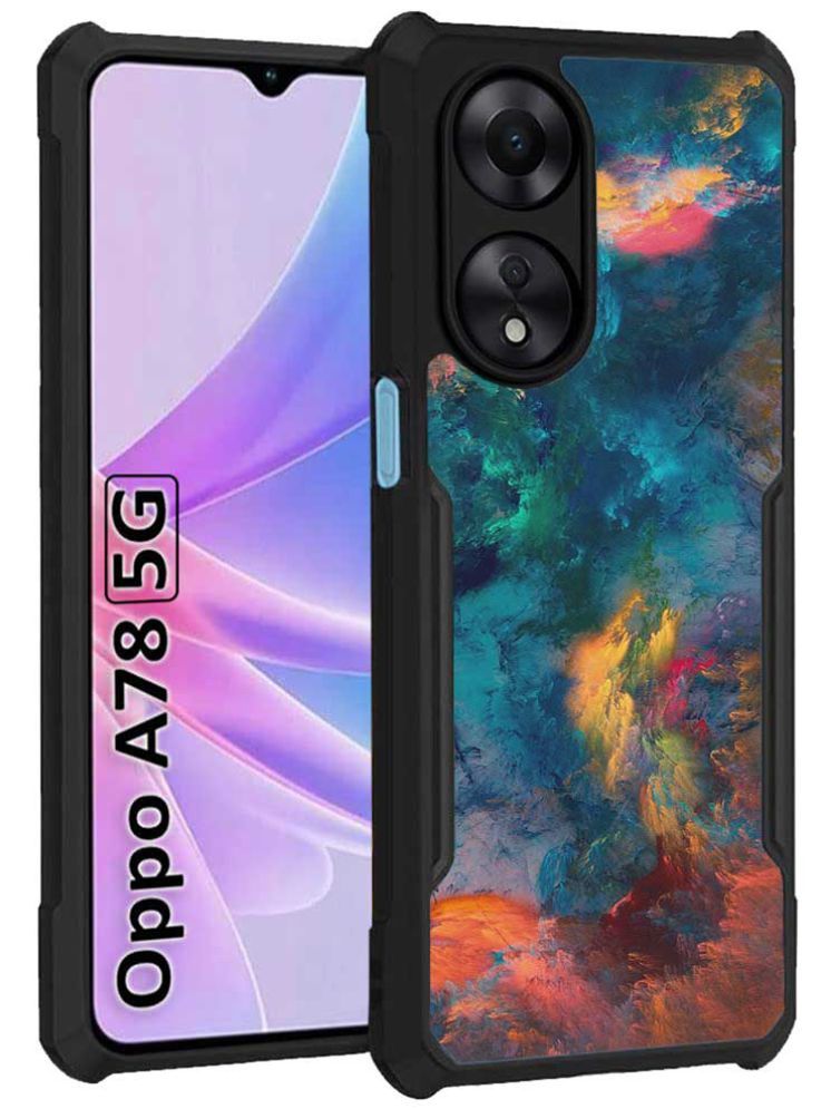     			COBERTA Multicolor Printed Back Cover Polycarbonate Compatible For OPPO A78 5G ( Pack of 1 )