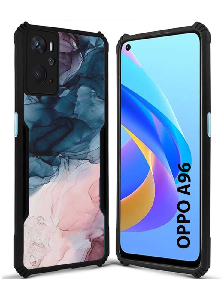     			COBERTA Multicolor Printed Back Cover Polycarbonate Compatible For Oppo A96 ( Pack of 1 )