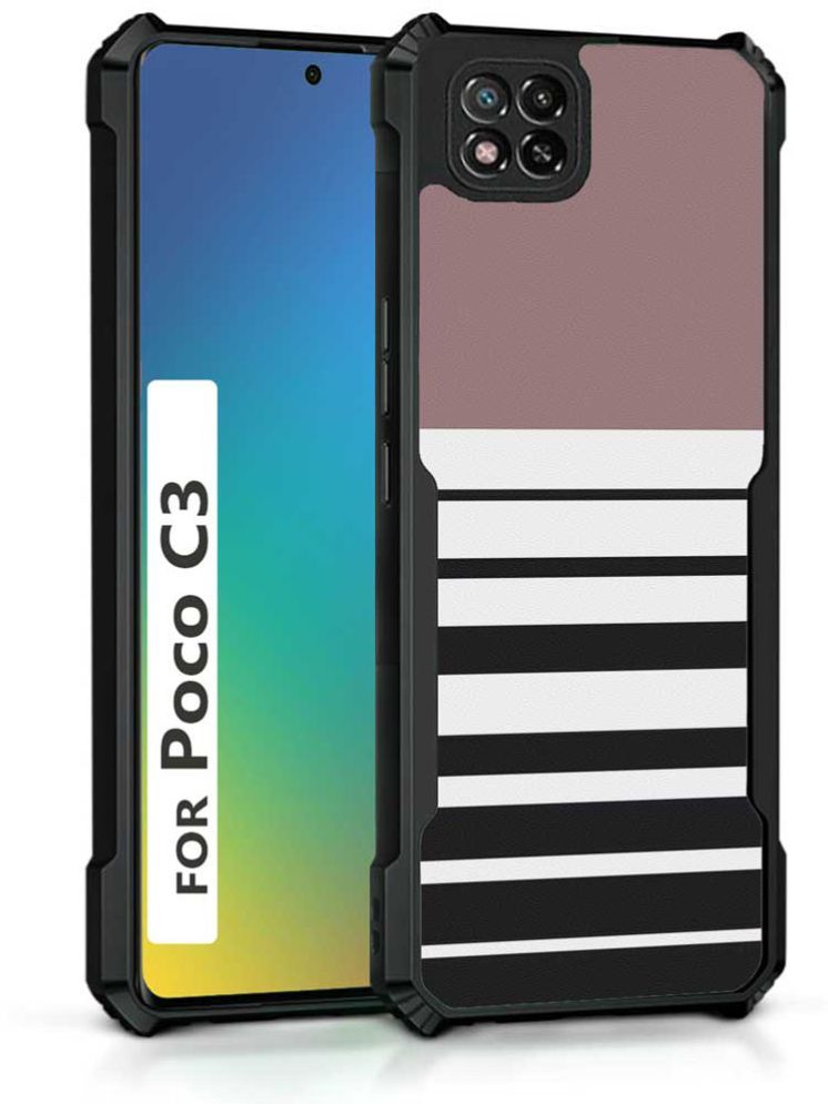     			COBERTA Multicolor Printed Back Cover Polycarbonate Compatible For POCO C3 ( Pack of 1 )