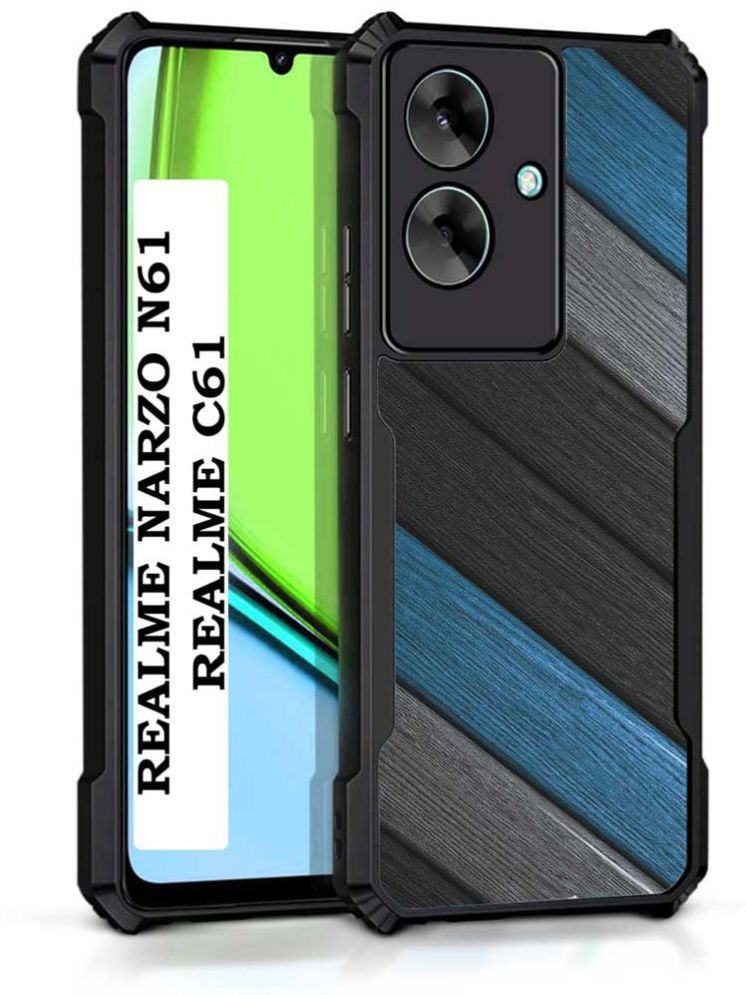     			COBERTA Multicolor Printed Back Cover Polycarbonate Compatible For Realme Narzo N61 ( Pack of 1 )