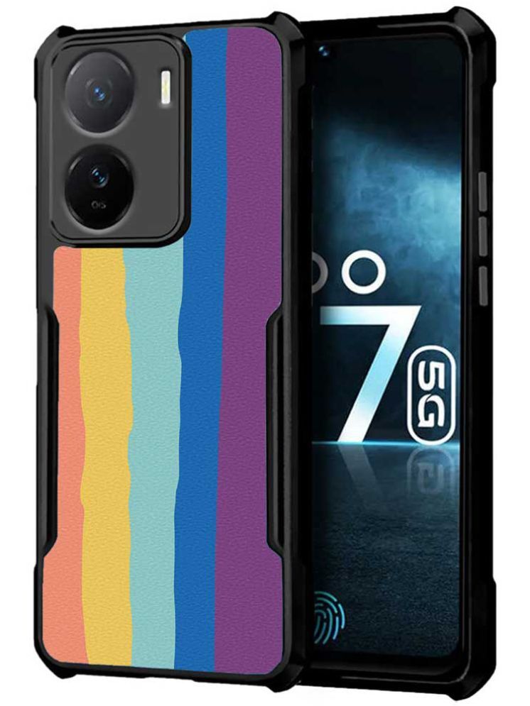     			COBERTA Multicolor Printed Back Cover Polycarbonate Compatible For iQoo Z7s 5G ( Pack of 1 )