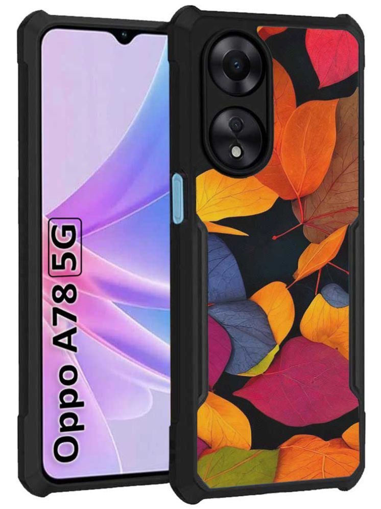     			COBERTA Multicolor Printed Back Cover Polycarbonate Compatible For OPPO A78 5G ( Pack of 1 )