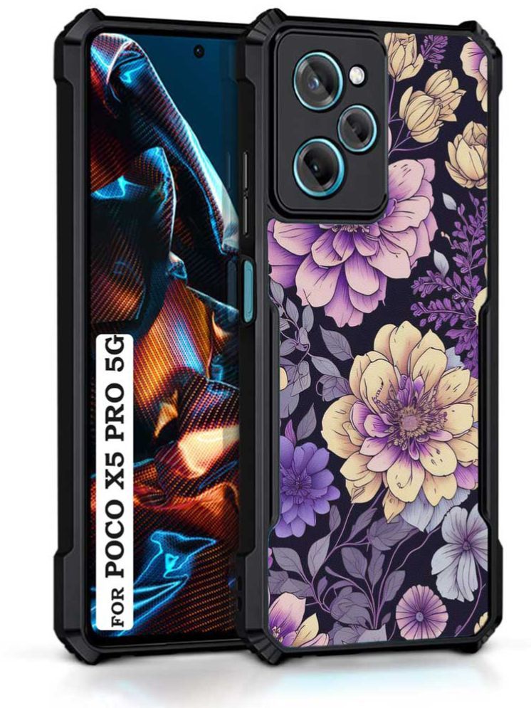     			COBERTA Multicolor Printed Back Cover Polycarbonate Compatible For Poco X5 Pro 5G ( Pack of 1 )